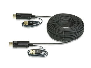 ATEN HDMI有源光纤线缆及VE873连接线转接卡产品图集与光纤接收器选购指南